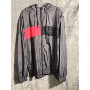 Hurley Men's 90's Jack Windbreaker Jacket XL Colorblock hooded‎ lightweight